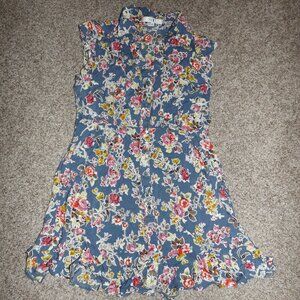 Forever 21 floral tunic top size medium